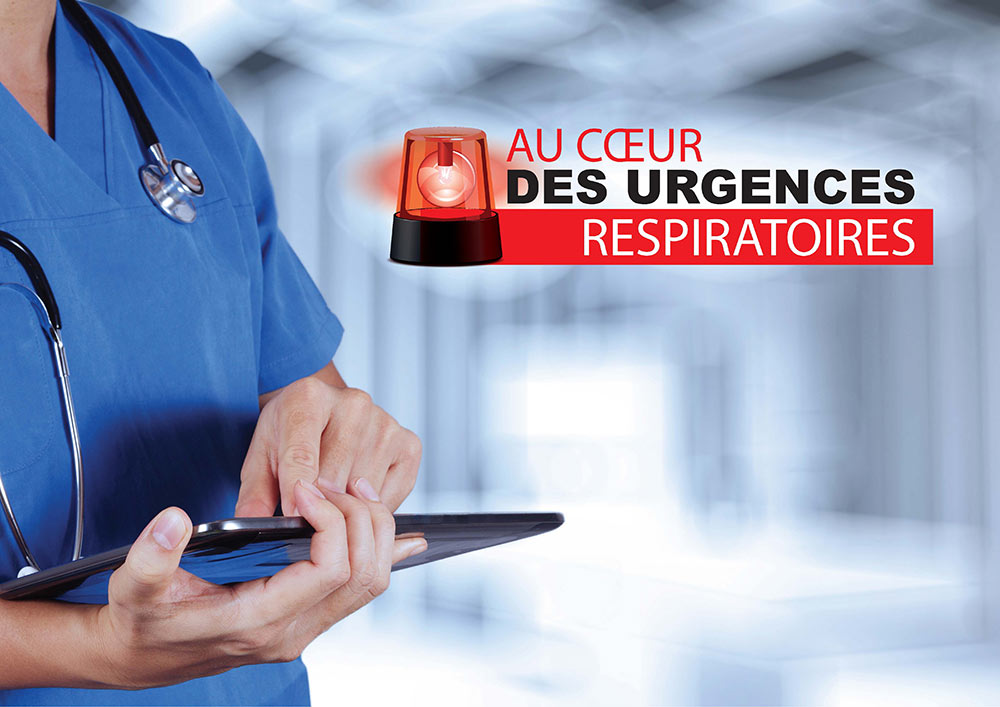 Ecran d'accueil de l'application Urgences Respiratoires